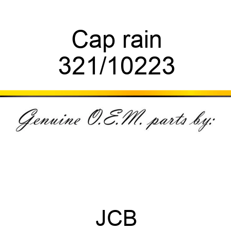 Cap, rain 321/10223
