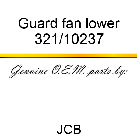 Guard fan, lower 321/10237