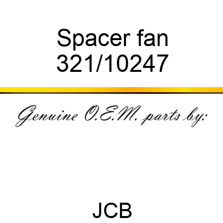Spacer, fan 321/10247