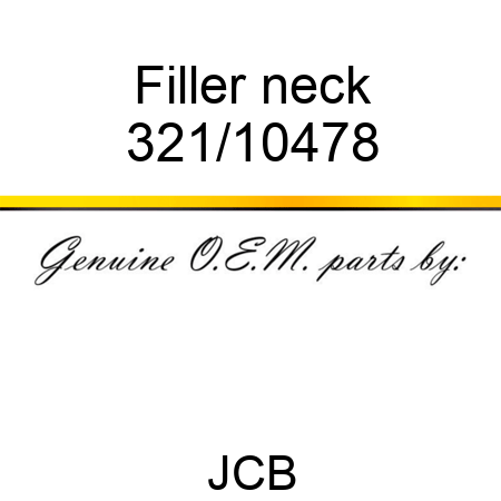 Filler, neck 321/10478