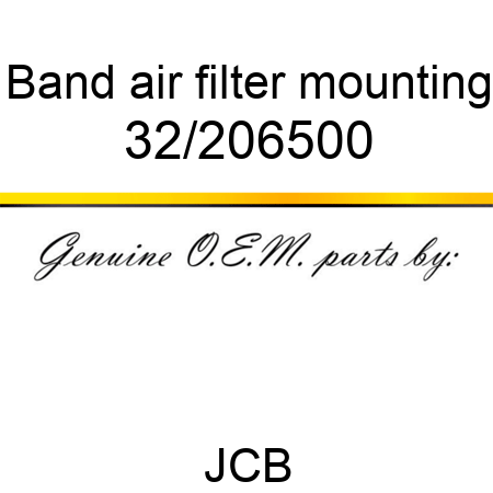 Band, air filter mounting 32/206500