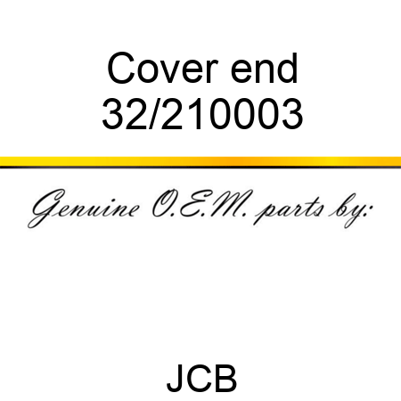 Cover, end 32/210003