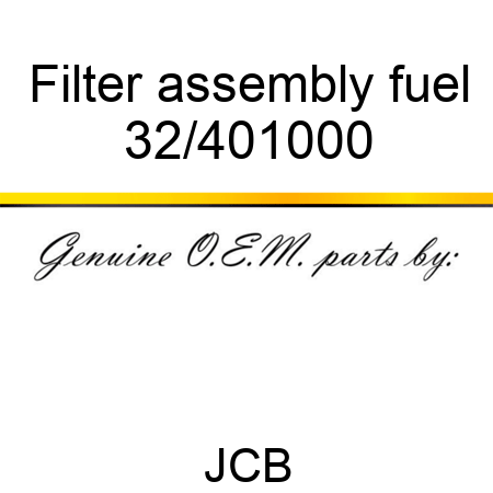 Filter, assembly, fuel 32/401000