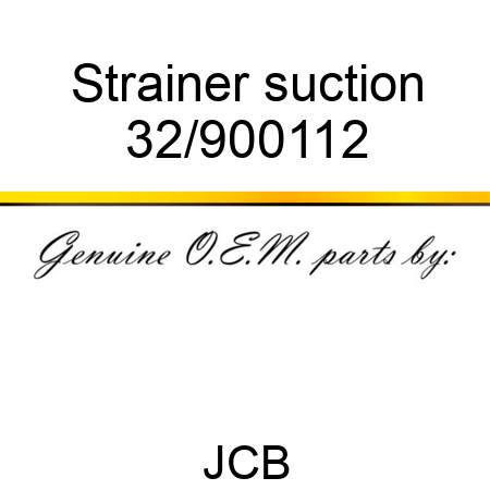 Strainer, suction 32/900112