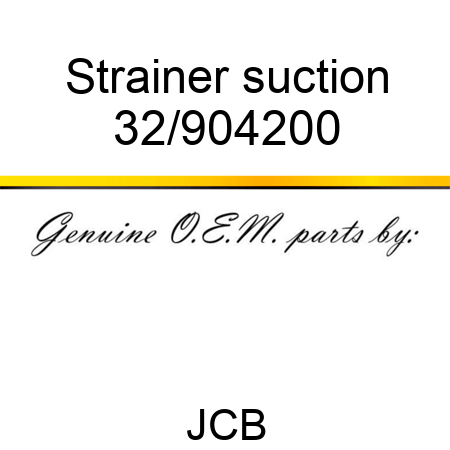 Strainer, suction 32/904200
