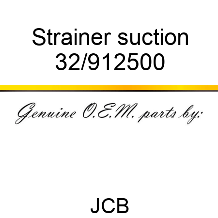 Strainer, suction 32/912500