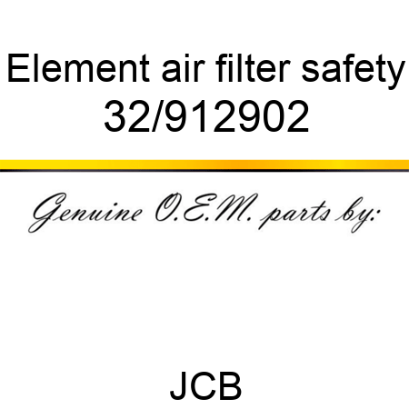 Element, air filter, safety 32/912902