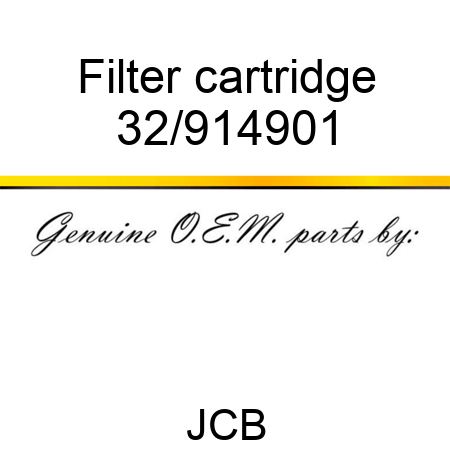Filter, cartridge 32/914901