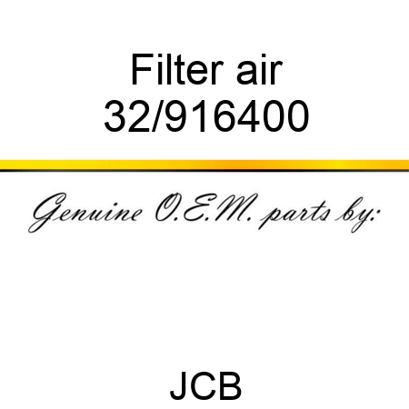 Filter, air 32/916400
