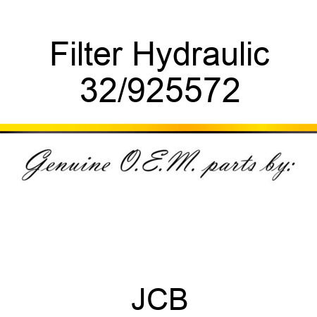 Filter, Hydraulic 32/925572