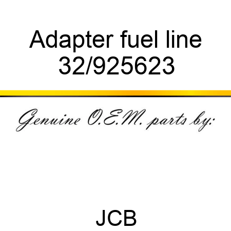 Adapter, fuel line 32/925623