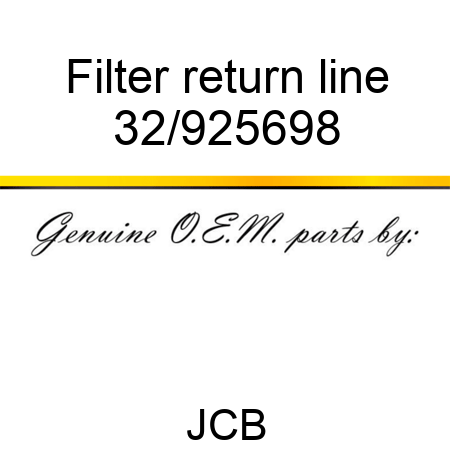 Filter, return line 32/925698