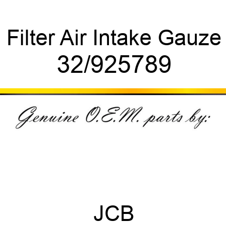 Filter, Air Intake Gauze 32/925789