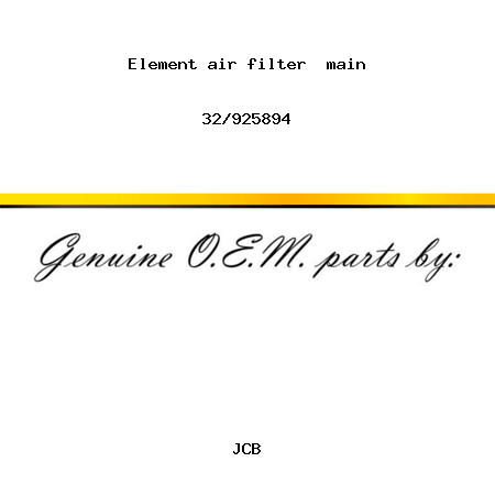 Element, air filter  main 32/925894