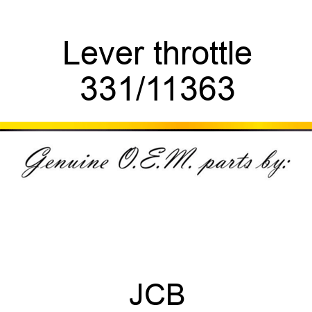 Lever, throttle 331/11363