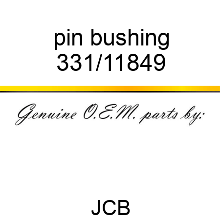 pin bushing 331/11849