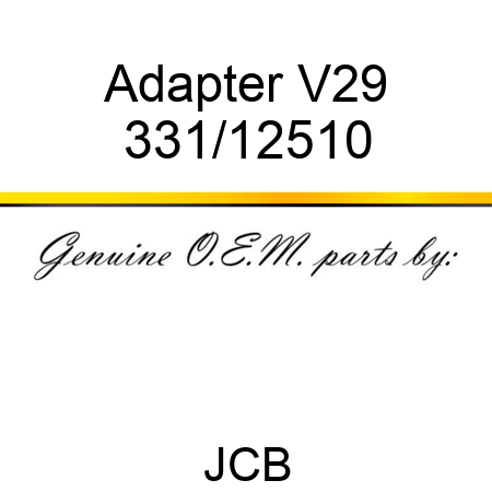 Adapter, V29 331/12510