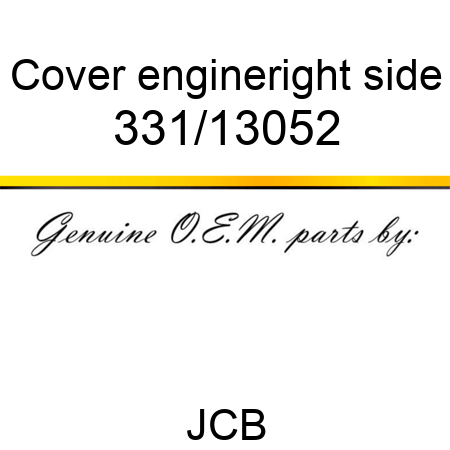 Cover, engine,right side 331/13052