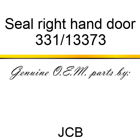 Seal, right hand door 331/13373