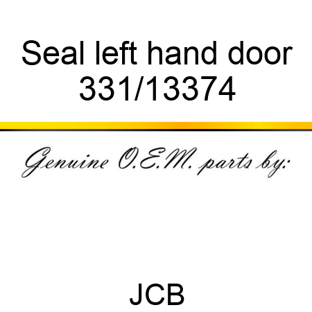 Seal, left hand door 331/13374