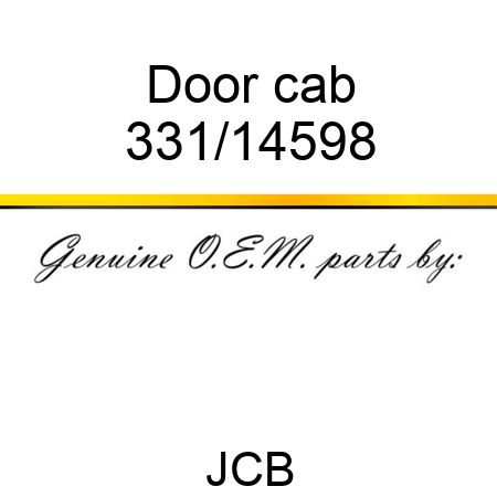 Door, cab 331/14598