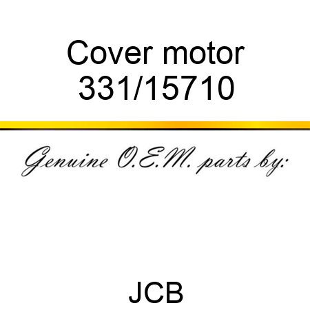 Cover, motor 331/15710