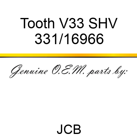 Tooth, V33 SHV 331/16966