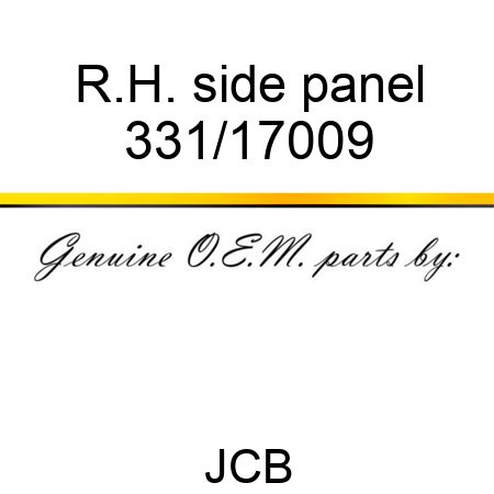 R.H. side panel 331/17009