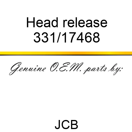 Head, release 331/17468