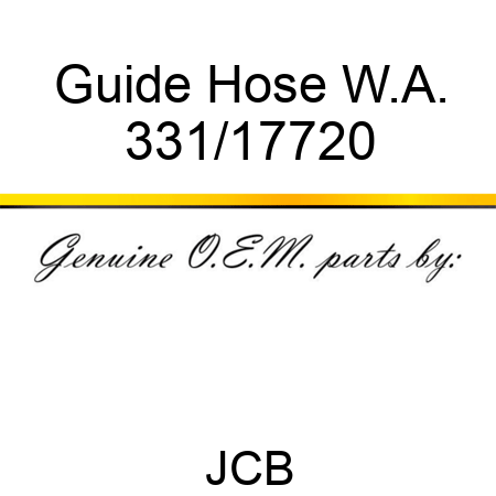 Guide, Hose W.A. 331/17720