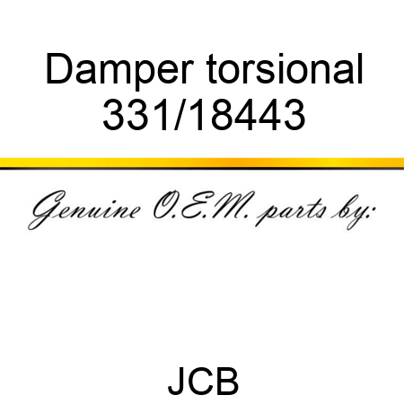 Damper, torsional 331/18443