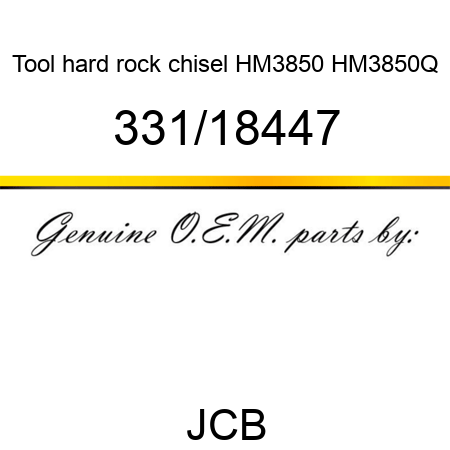 Tool, hard rock chisel, HM3850, HM3850Q 331/18447
