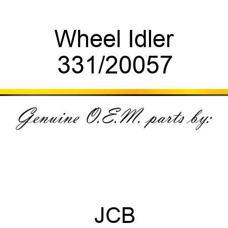 Wheel, Idler 331/20057