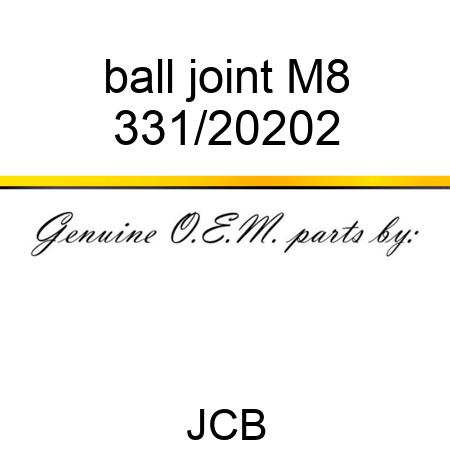 ball joint M8 331/20202