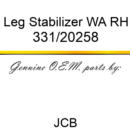 Leg, Stabilizer WA RH 331/20258