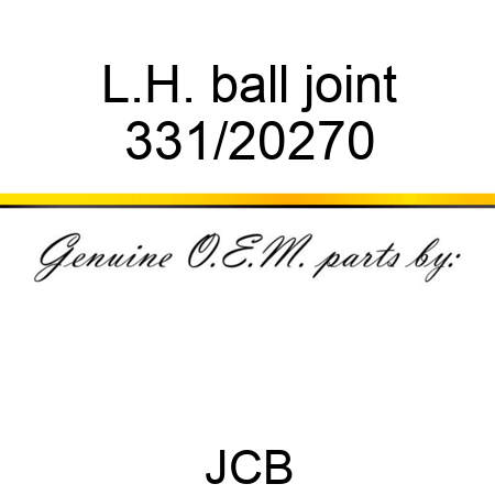 L.H. ball joint 331/20270