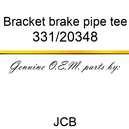 Bracket, brake pipe tee 331/20348
