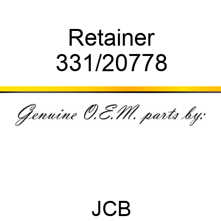 Retainer 331/20778