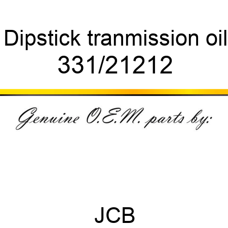 Dipstick, tranmission oil 331/21212