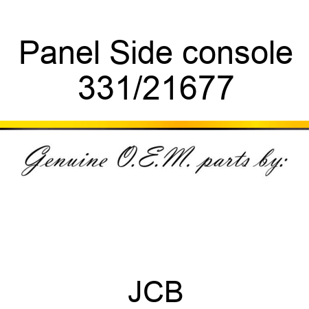 Panel, Side console 331/21677