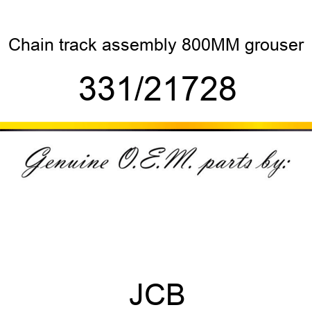 Chain, track assembly, 800MM grouser 331/21728
