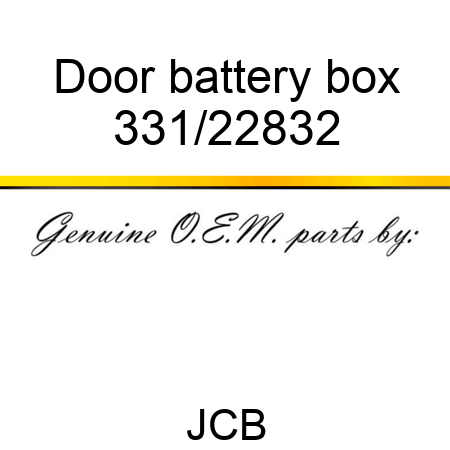 Door, battery box 331/22832