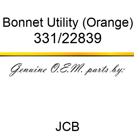 Bonnet, Utility (Orange) 331/22839