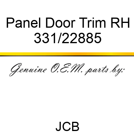 Panel, Door Trim RH 331/22885