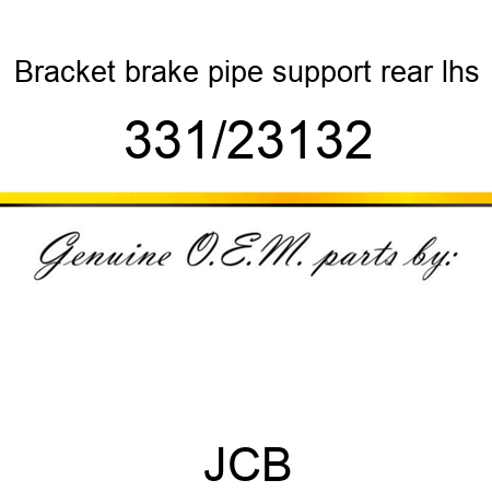 Bracket, brake pipe support, rear lhs 331/23132