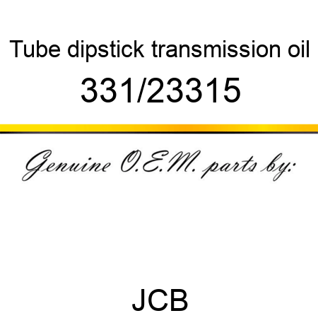 Tube, dipstick, transmission oil 331/23315