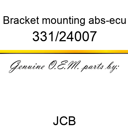 Bracket, mounting, abs-ecu 331/24007