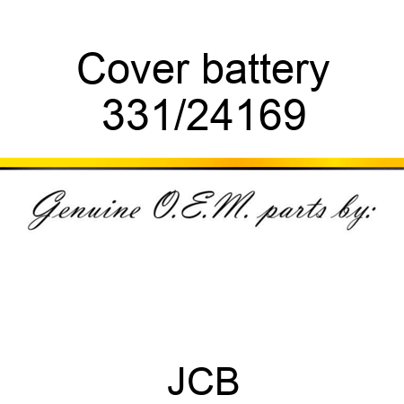 Cover, battery 331/24169
