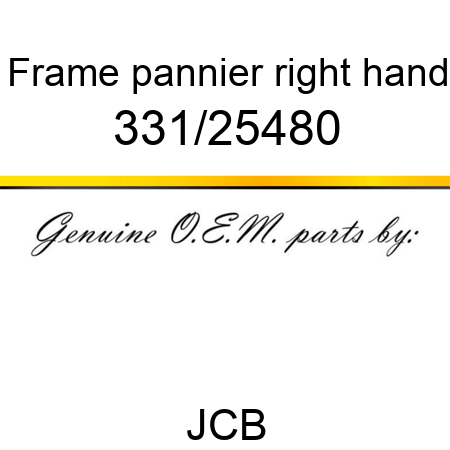 Frame, pannier, right hand 331/25480