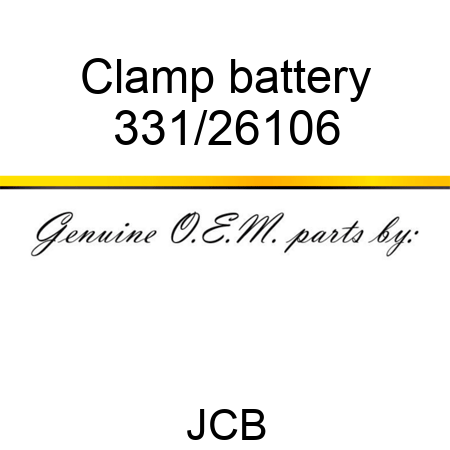 Clamp, battery 331/26106